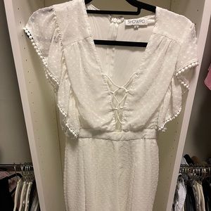 White romper from Showpo